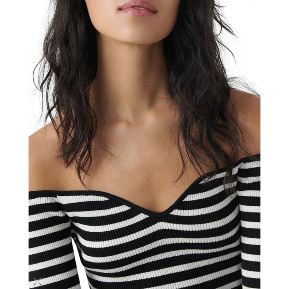 ba&sh Owais Ribbed Off-the-Shoulder Top - Picture 3 of 5